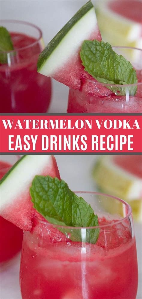 I felt like i was back in cancun after sipping on one of these! Easy Watermelon Vodka Drinks Recipe in 2020 | Watermelon ...