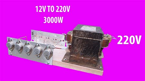 How To Make A Simple Inverter 3000w 12 To 220v 2n3055 Creative