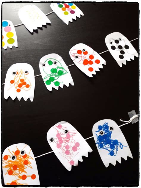 Guirlande De Fantômes Multicolores Humeurs Créatives Halloween En