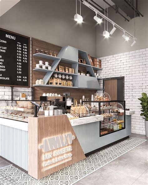 Cafe And Bake Shop On Behance Bakery Design Interior Coffee Shop
