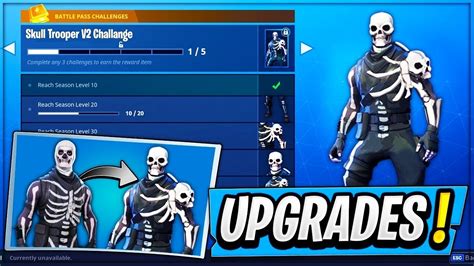 New Skull Trooper Outfit Upgrades Skull Trooper V2 Skin Upgrade