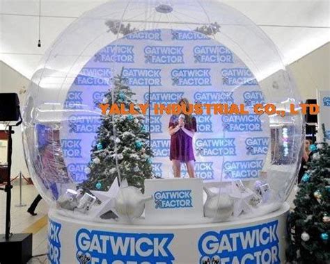 Life Size Snow Globe Clear Inflatable Dome Tent News Yolloy Outdoor
