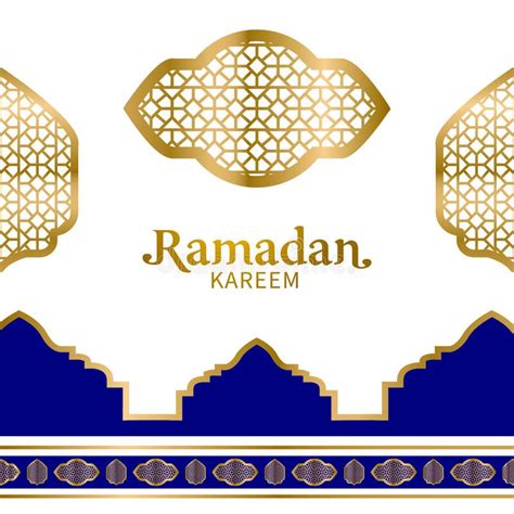 Ramadan Elegant Decorative Banner Design Template Stock Vector