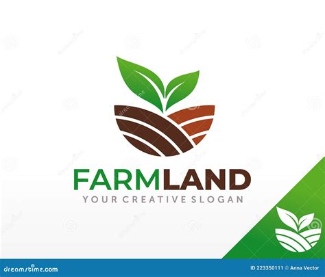 Farm Logo Design Agriculture Logo Design Vector Stock Vector