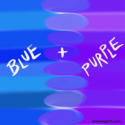 What Do Blue And Purple Make Color Mixing Drawings Of