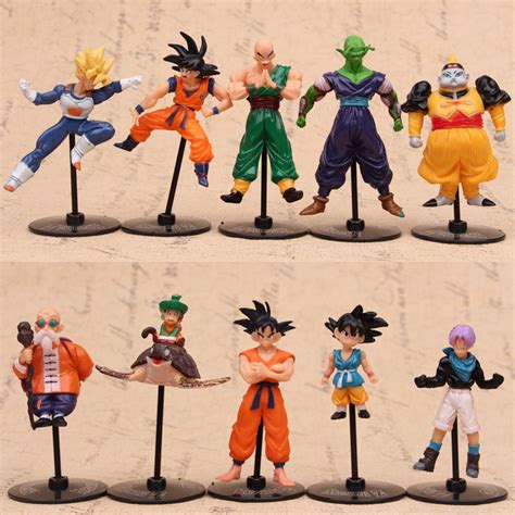5 10cm Super Saiyan Son Goku Trunks Muten Roshi Pvc Action Figures