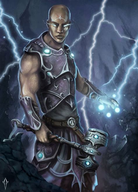 Lightning Warrior By ~justmick On Deviantart Black Characters Dnd