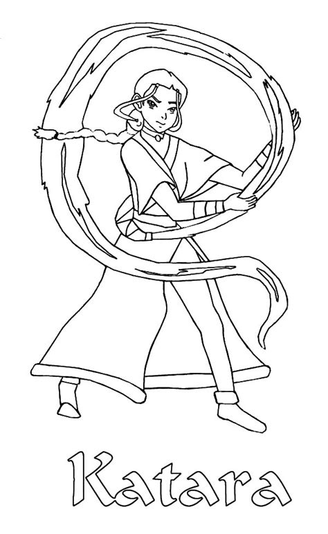 In this site you will find a lot of coloring pages in many kind of pictures. Avatar The Last Airbender Kitara Coloring Pages - Learny Kids