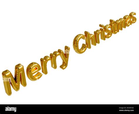 Merry Christmas 3d Realistic Gold Foil Balloons Merry Christmas And