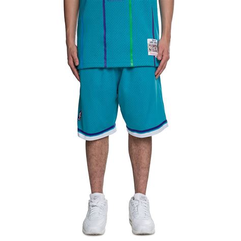 Larry johnson, muggsy bogues, and alonzo mourning. Men's Charlotte Hornets Basketball Shorts - Mitchell ...