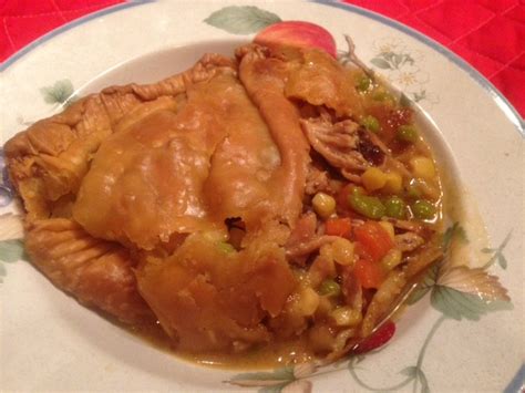 Add the oil and the first time ever attempting homemade chicken pot pie! Easy CHICKEN POT PIE * leftovers * refrigerated pie crust, vegetables, cheese * smaller - Cindy ...