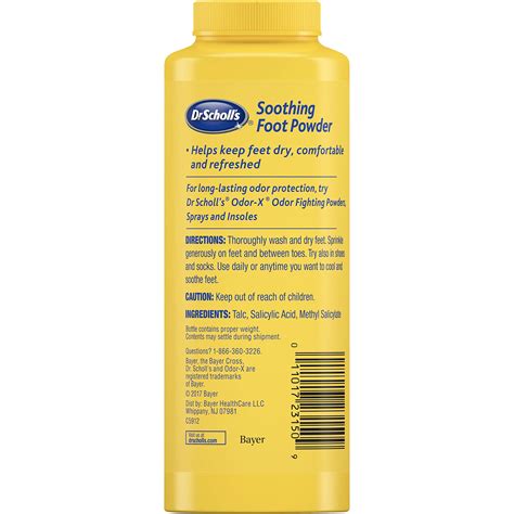 Dr Scholl S Soothing Foot Powder 7oz Pack Of 4 Cooling And