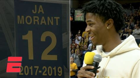Ja Morant Gets His Jersey Retired At Murray State College Basketball