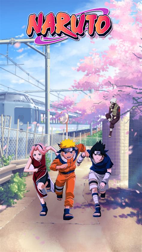 Download Team 7 Naruto Running Iphone Wallpaper