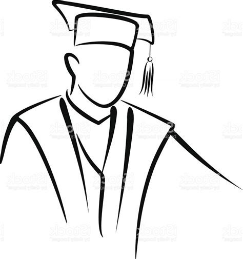 Graduation Gown Drawing At Explore Collection Of