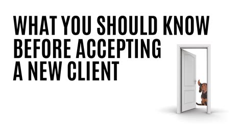 What You Should Know Before Accepting A New Client Maverrik