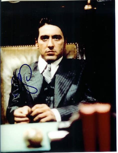 Al Pacino Autographed Photo From The Godfather Sign Of The Times