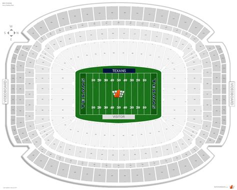 Houston Texans Seating Guide Nrg Stadium