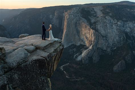 Yosemite Taft Point Elopement Photography Kristina And