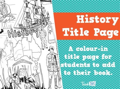 History Title Page Printable Title Pages For Primary School