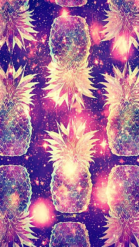 Glow Pineapples Galaxy Hd Phone Wallpaper Pxfuel