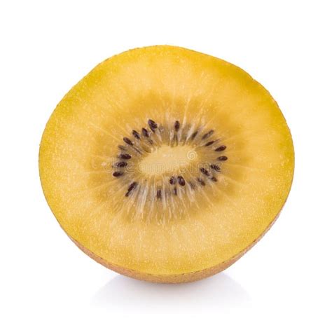 Gold Kiwi Fruit Isolated On White Background Stock Image Image Of