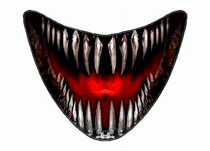 Mouth Scary Teeth Monster Halloween Creepy Smile