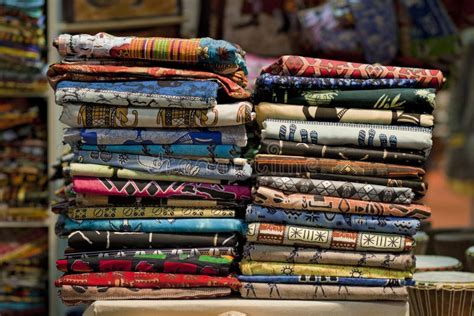Colorful African Fabrics Stock Photo Image Of Decoration 85201642