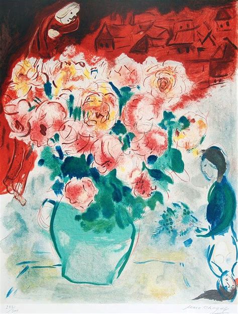 Painting By Marc Chagall Flower Design Marc Chagall Art Chagall