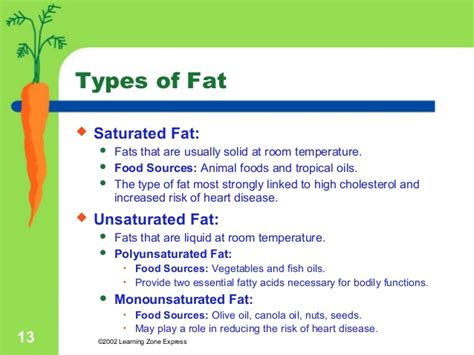 Saturated fats are typically solid at room temperature. PPT on Nutrients