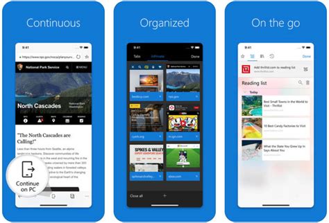 Microsoft Edge For Ios Updated With 3d Touch Support Ubergizmo