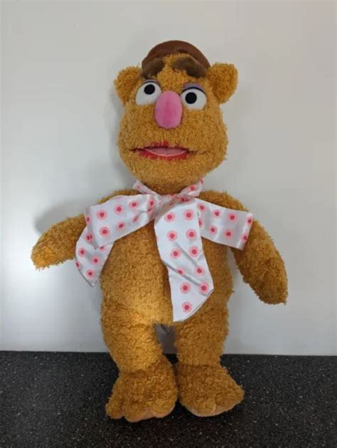 Fozzie Bear 16and Soft Toy The Muppets Disney Store Stamp Jim Henson