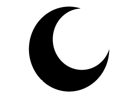 Black Crescent Moon Png Free Logo Image