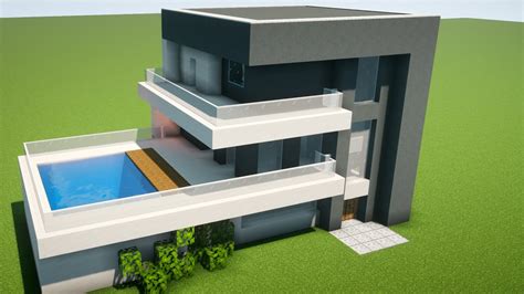 Minecraft Tutorial Casa Moderna Fácil de Fazer YouTube