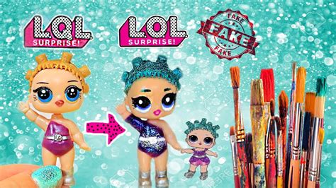 Fake Lol Doll Gets A Makeover Diy Custom Cosmic Queen Fake To Real Lol Doll Youtube