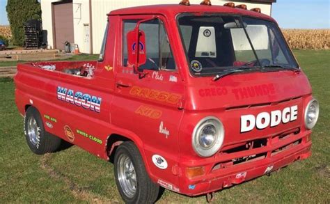 426 V8 Power 1965 Dodge A100 Dodge Red Wagon Barn Finds