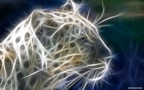 Big Cats Art Amazing 3d Fractal Leopard Wild Cat Artenjoy