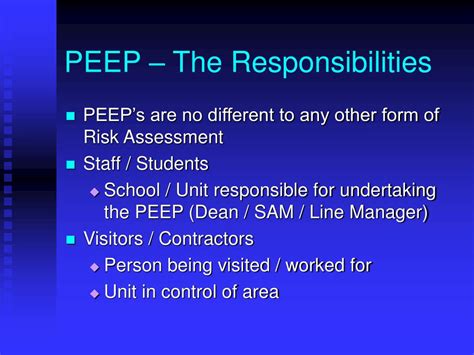 Ppt Personal Emergency Egress Plans Peeps Powerpoint Presentation Free Download Id4156766