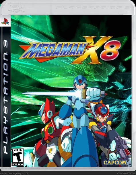 Viewing Full Size Megaman X8 Box Cover