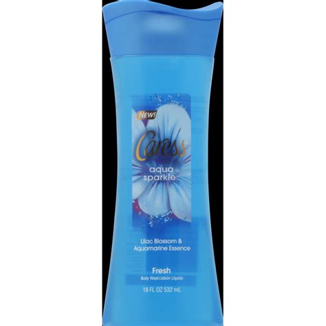 Caress Body Wash Fresh Aqua Sparkle Lilac Blossom And Aquamarine