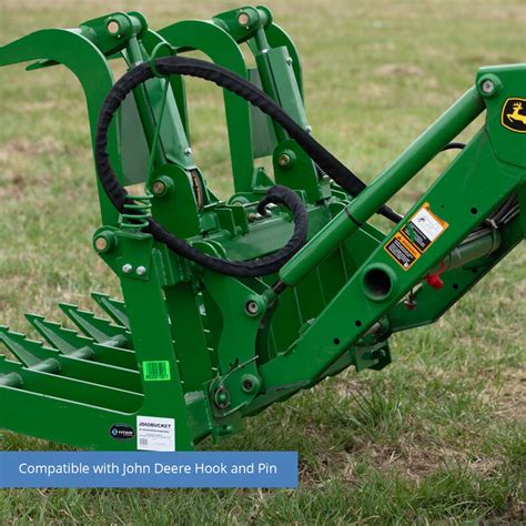 60 In Root Grapple Bucket Attachment Fits John Deere