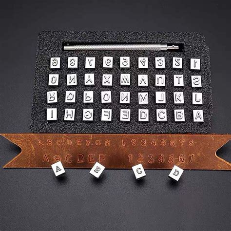 36 Pcs Leather Stamping Tool Set Metal Letter And Number Etsy