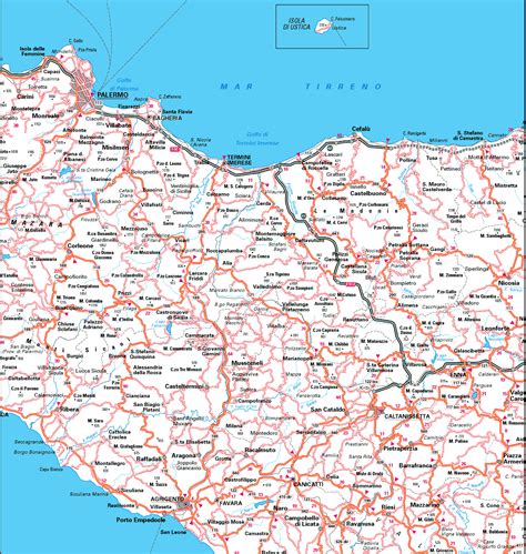 Map Of Palermo Mapsofnet