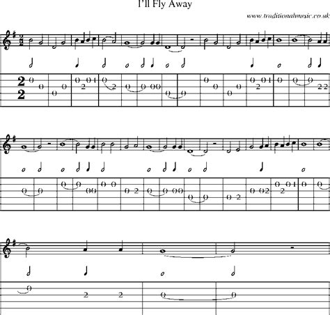 Guitar Tab And Sheet Music For Ill Fly Away