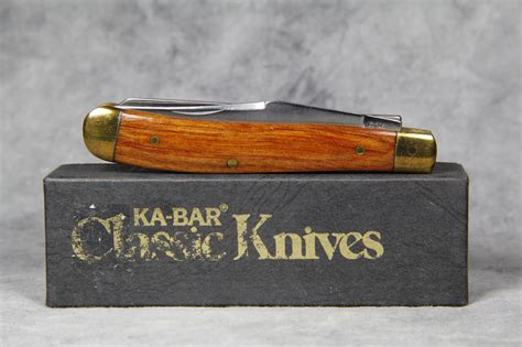 What Is A Vintage Ka Bar Usa 1004 Classic Wood Trapper Pocket Knife Worth