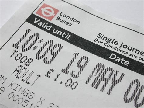 Free Image Of London Bus Ticket In Close Up