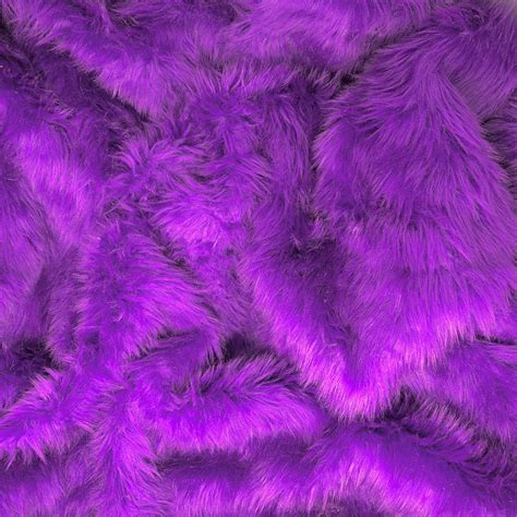 Faux Fur Fabric Shag Purple 60 Wide 1495yard 100 Polyester Bty