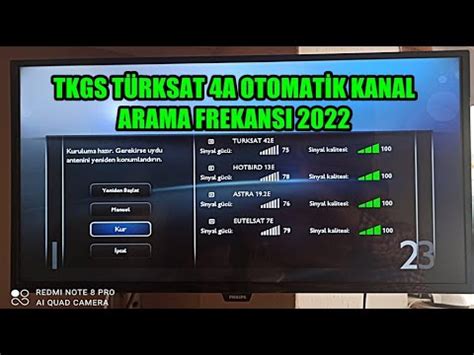 Tkgs T Rksat A Otomat K Kanal Arama Frekansi Youtube