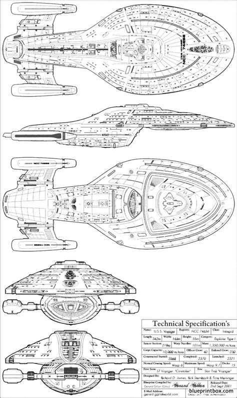 Uss Voyager 4 Free Plans And Blueprints Of Cars