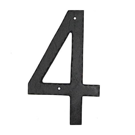 Montague Metal Products 10 In Textured House Number 4 Thn 4 The Home